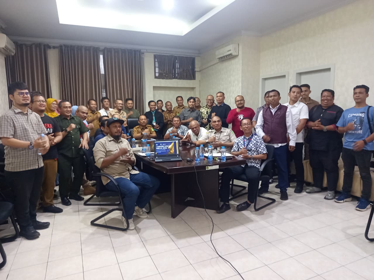 Rapat kesiapan Jambore Cabang (Jamcab) Kota Medan bersama para Ketua Kwartir Ranting (Kwarran) se-Kota Medan