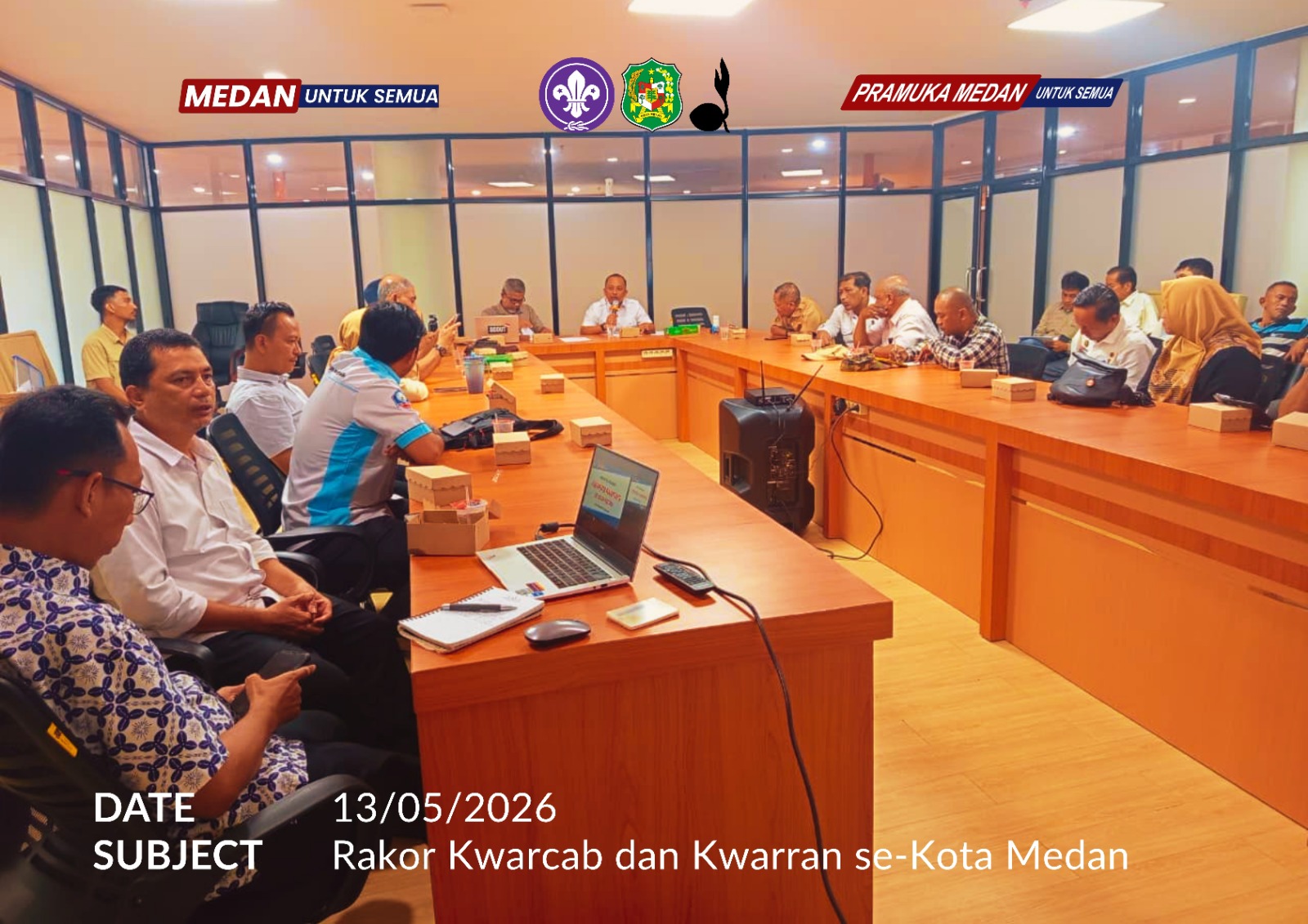 Rapat Koordinasi Kwarcab Medan bersama Kakwarran se-Kota Medan